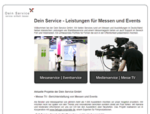 Tablet Screenshot of dein-service.com